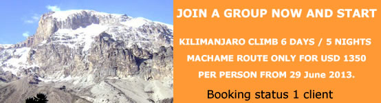 kilimanjaro climb machame route 2013